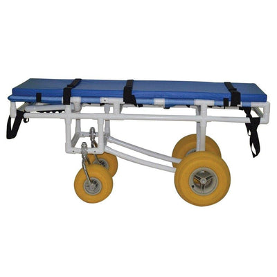 MJM International All Terrain Stretcher - Heavy Duty Wheels & 300 Lb Weight Cap